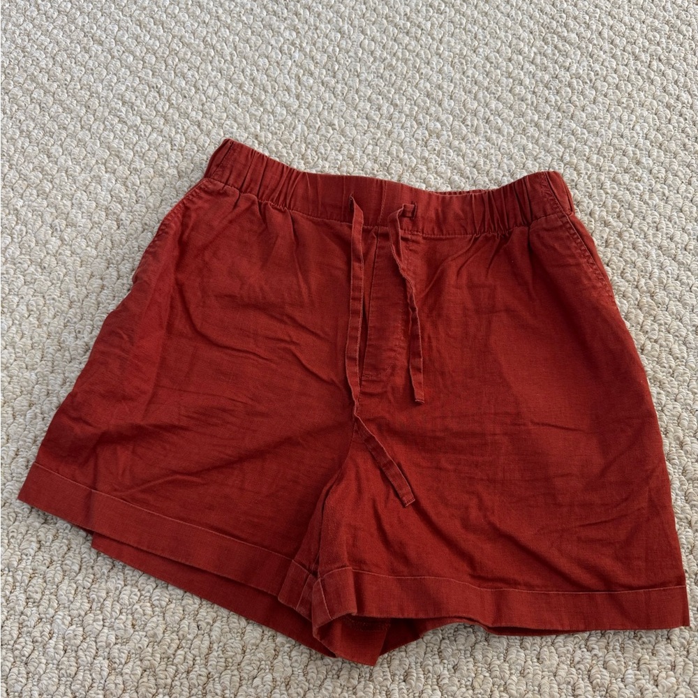 Uniqlo Women's Brick Red Cargo Shorts